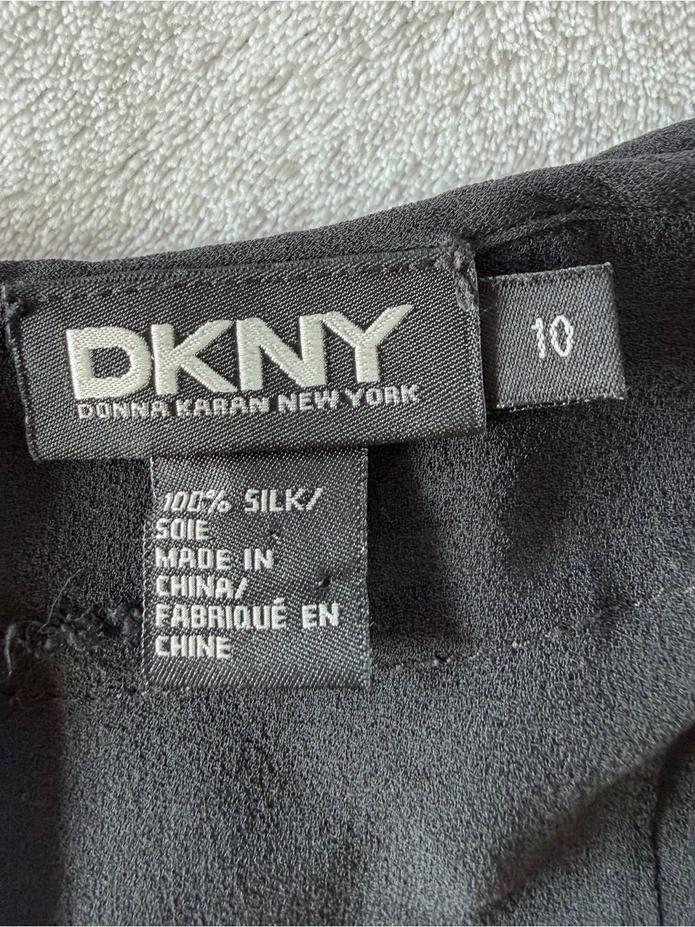 Dkny Black Layered Ruffle Camisole Size 10 - Picture 4 of 7
